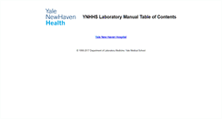 Desktop Screenshot of labmanual.ynhh.org