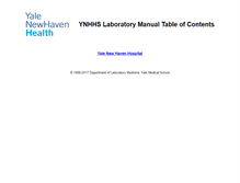 Tablet Screenshot of labmanual.ynhh.org